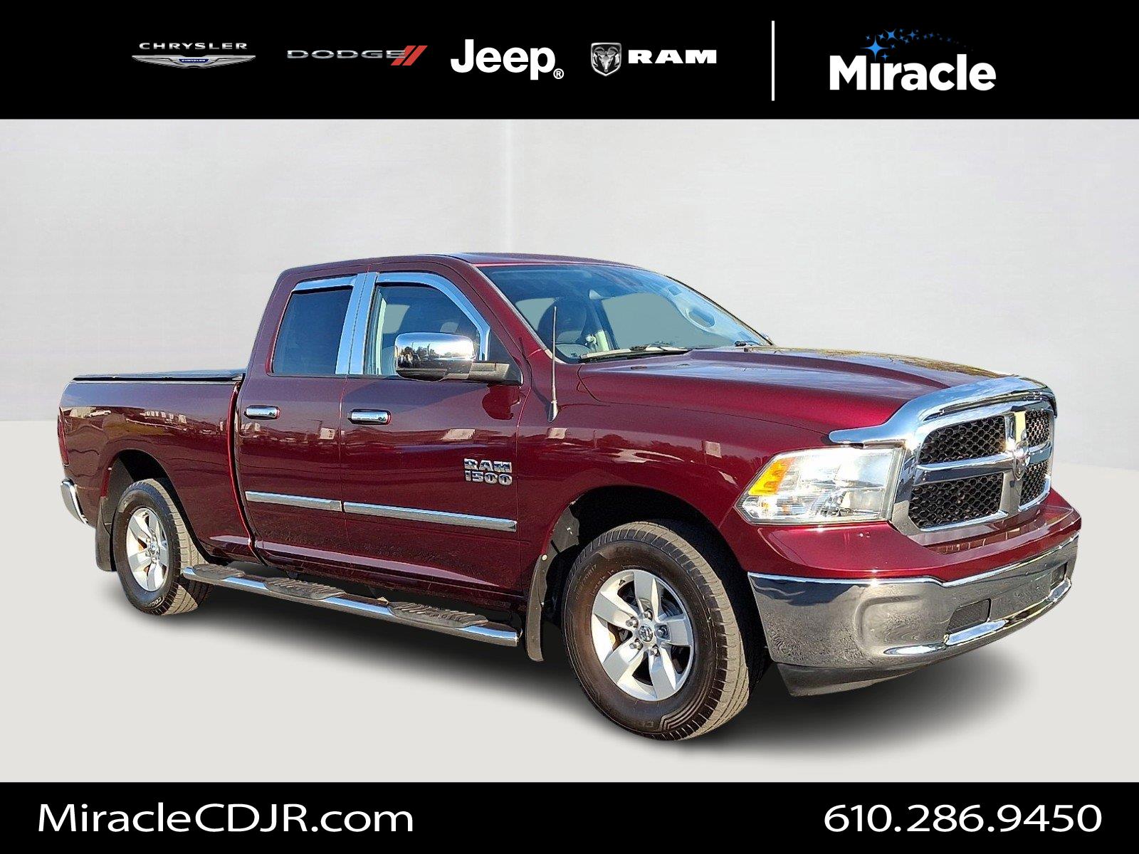 Delmonico Red Pearlcoat 2017 RAM 1500 Pickup Truck Four-Wheel Drive 8-Speed Automatic