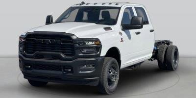 Bright White Clearcoat 2026 RAM 3500 Chassis Tradesman Crew Cab LB DRW 4WD Pickup Truck Four-Wheel Drive 8-Speed Automatic