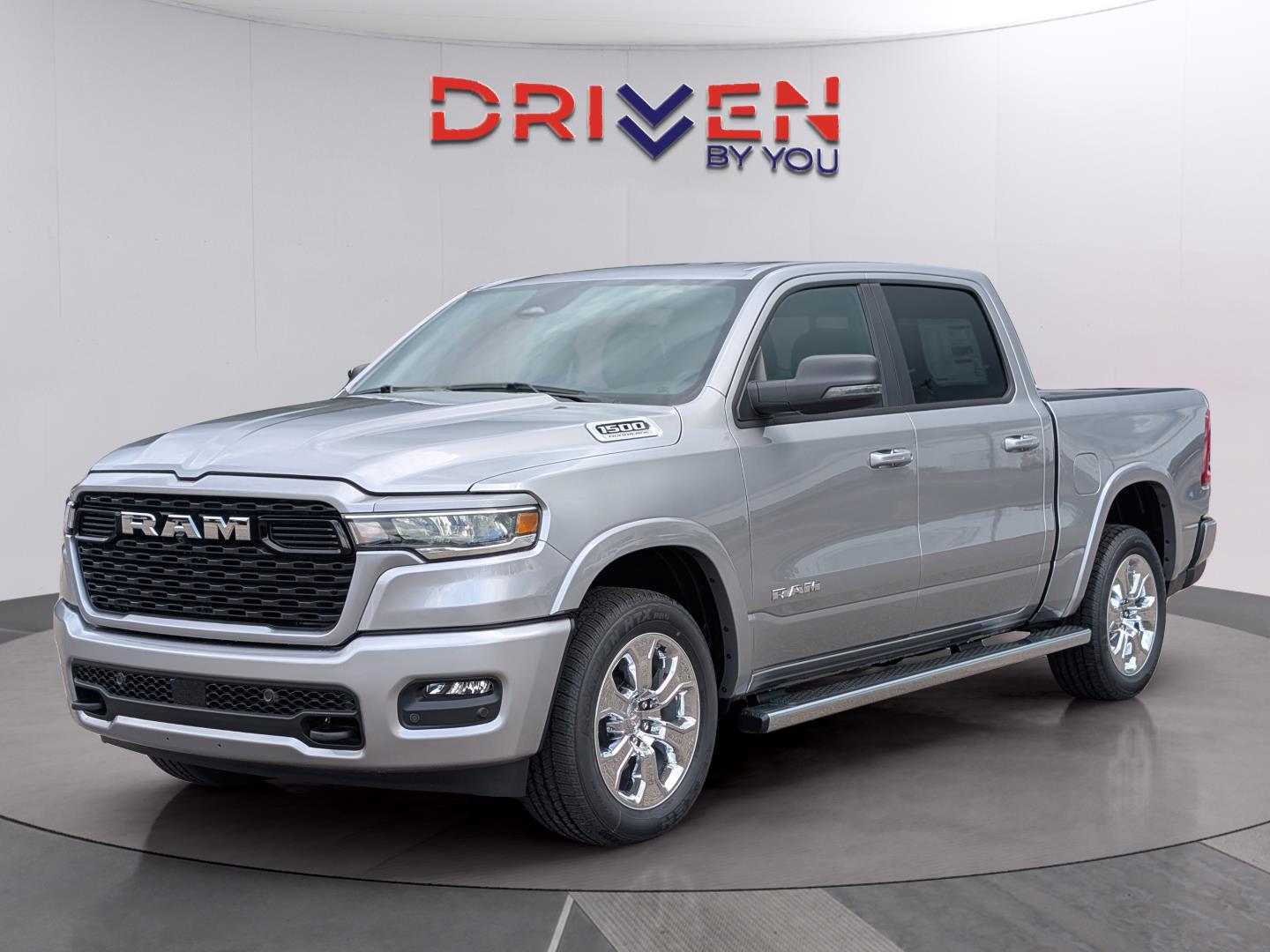 Billet Silver Metallic Clearcoat 2026 RAM 1500 Big Horn Crew Cab 4WD Pickup Truck Four-Wheel Drive 8-Speed Automatic