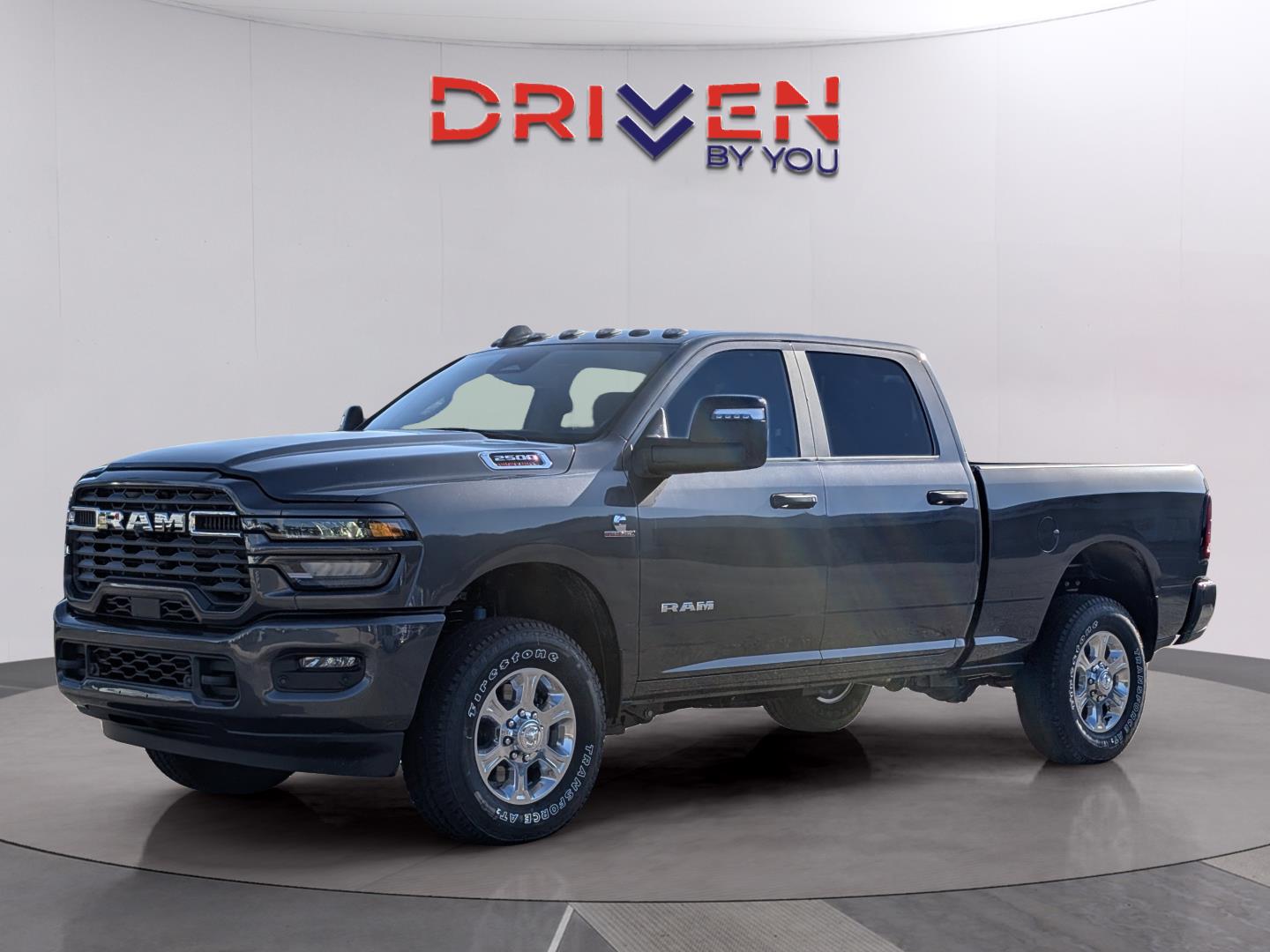 Gray (Granite Crystal Metallic Clearcoat) 2025 RAM 2500 Big Horn Crew Cab 4WD Pickup Truck Four-Wheel Drive 8-Speed Automatic