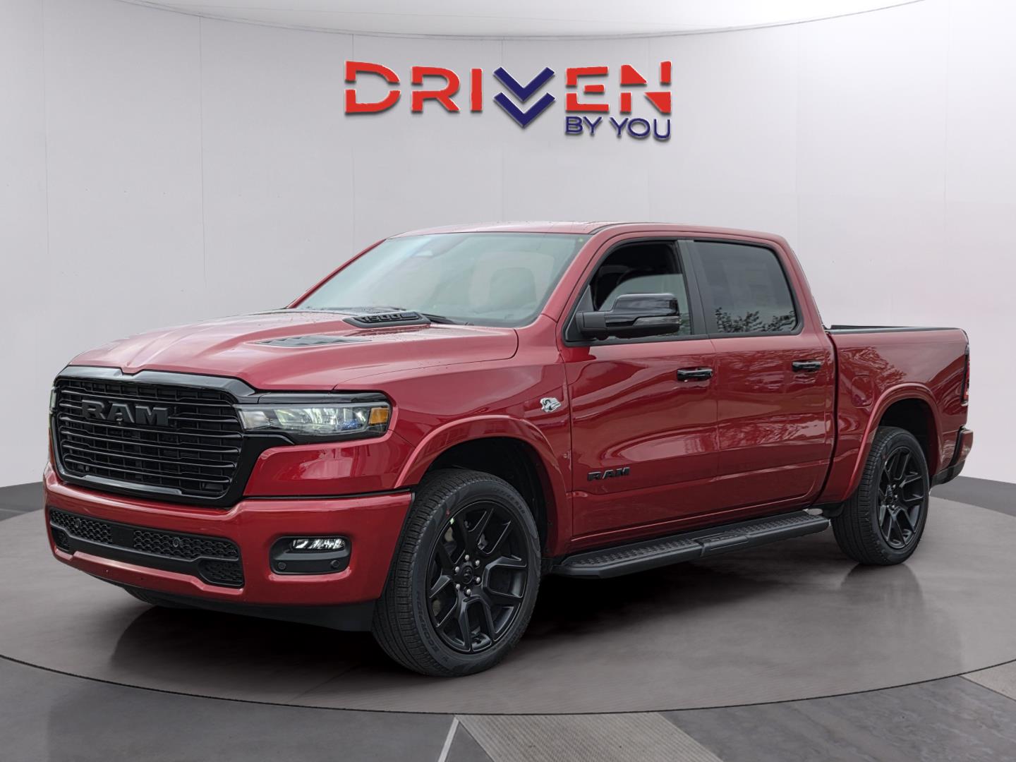 Molten Red Pearlcoat 2026 RAM 1500 Laramie Crew Cab 4WD Pickup Truck Four-Wheel Drive 8-Speed Automatic