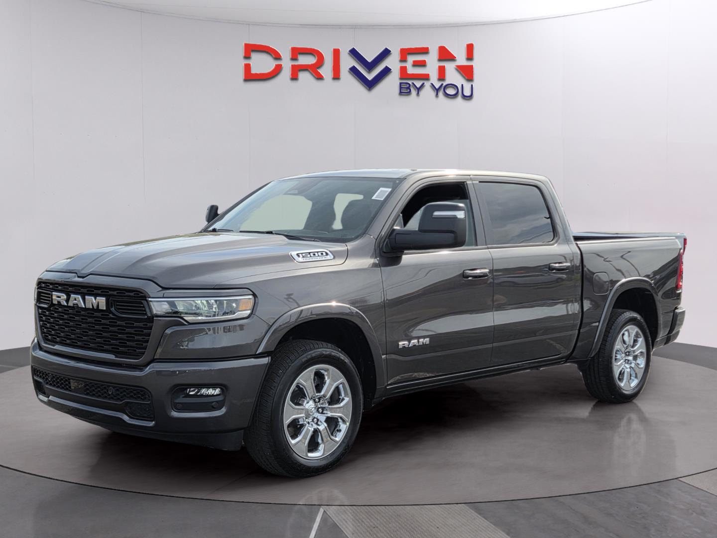Gray (Granite Crystal Metallic Clearcoat) 2026 RAM 1500 Big Horn Crew Cab 4WD Pickup Truck Four-Wheel Drive 8-Speed Automatic