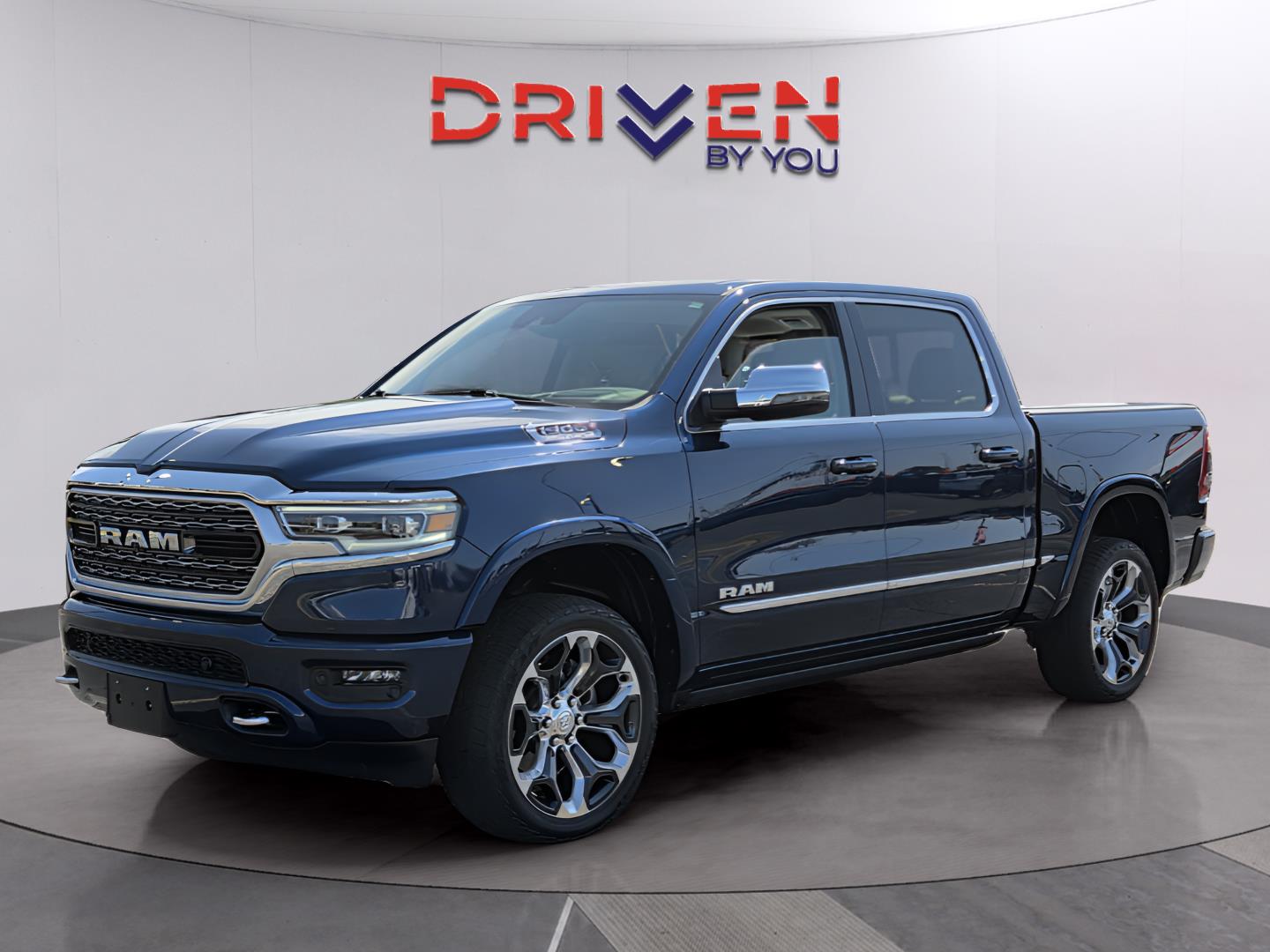 Patriot Blue Pearlcoat 2024 RAM 1500 Limited Crew Cab 4WD Pickup Truck Four-Wheel Drive 8-Speed Automatic