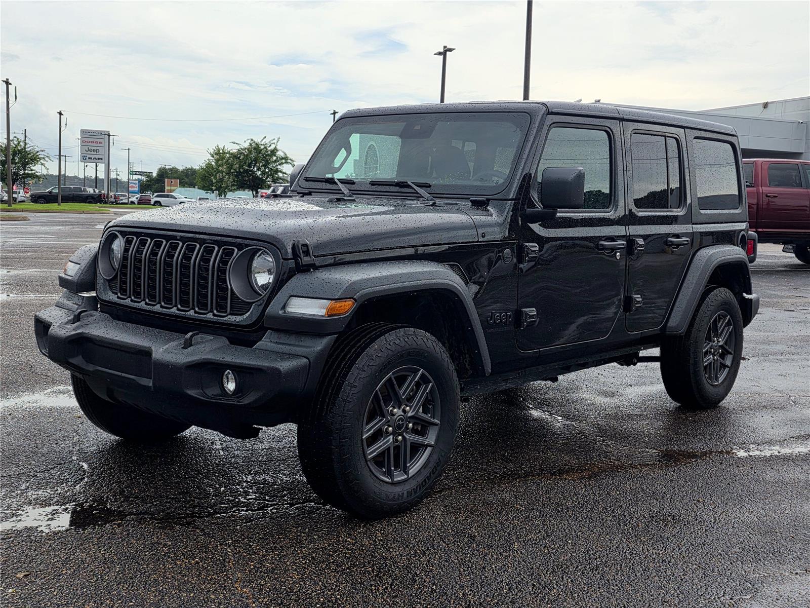Black Clearcoat 2025 Jeep Wrangler SUV / Crossover Four-Wheel Drive 8-Speed Automatic