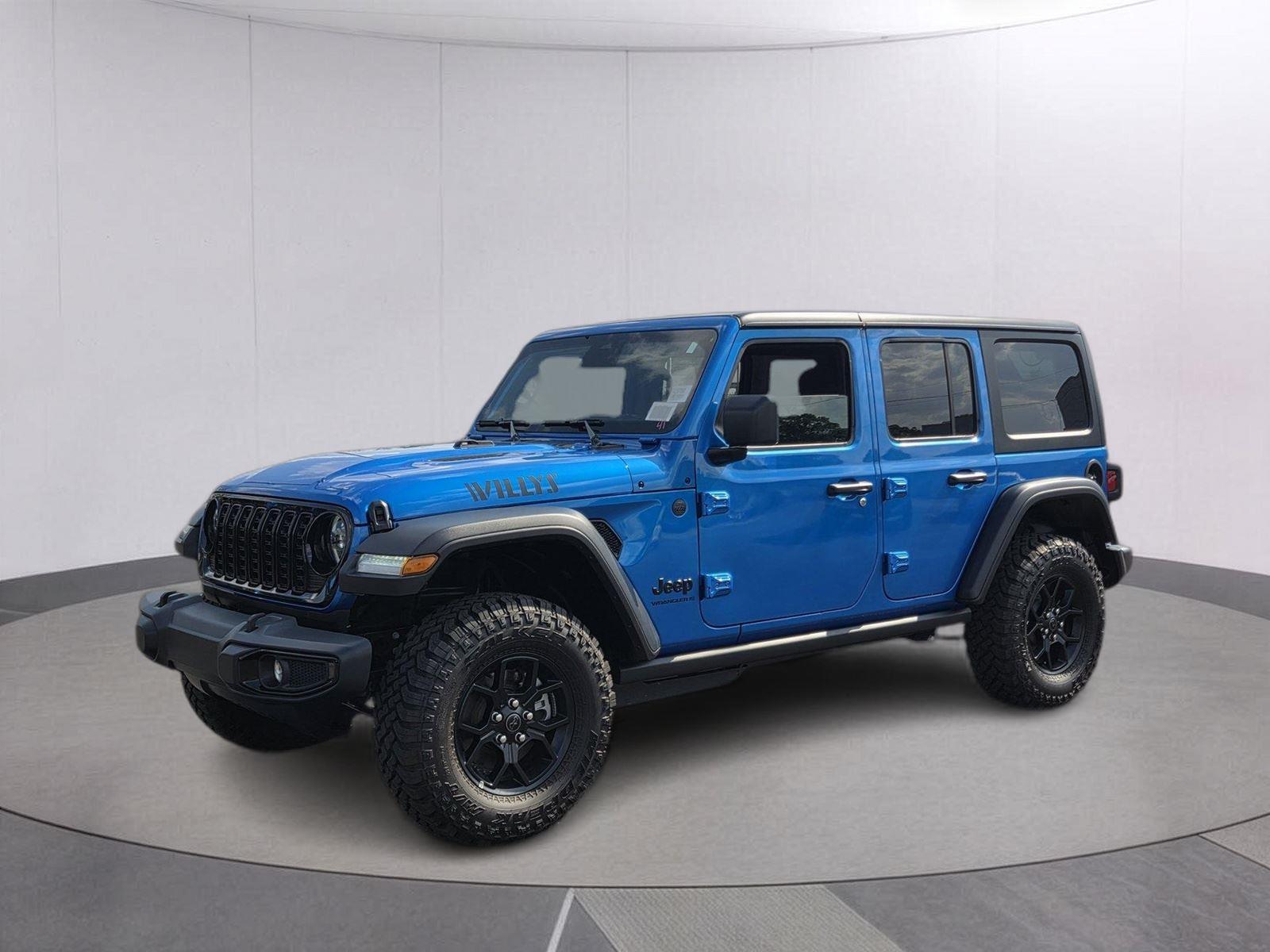 Hydro Blue Pearlcoat 2026 Jeep Wrangler SUV / Crossover Four-Wheel Drive 8-Speed Automatic