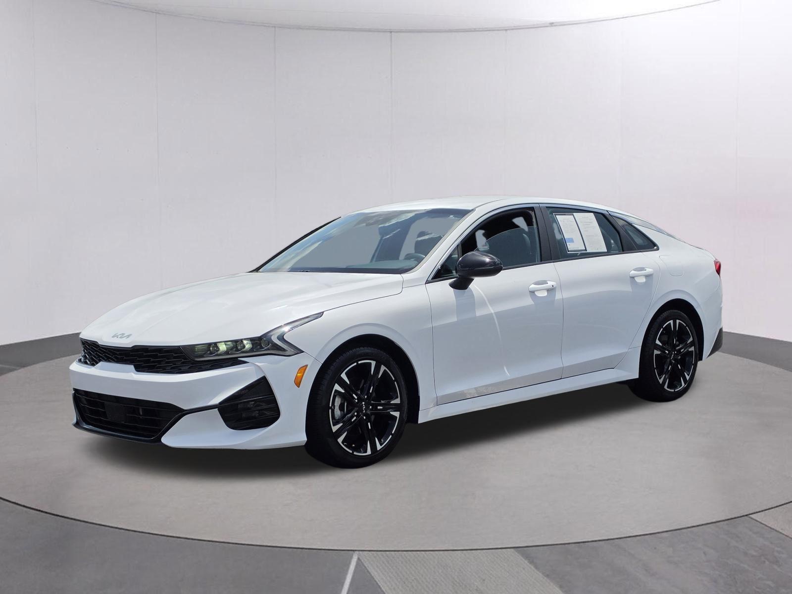 Glacial White Pearl 2023 Kia K5 Sedan Front-Wheel Drive 8-Speed Automatic