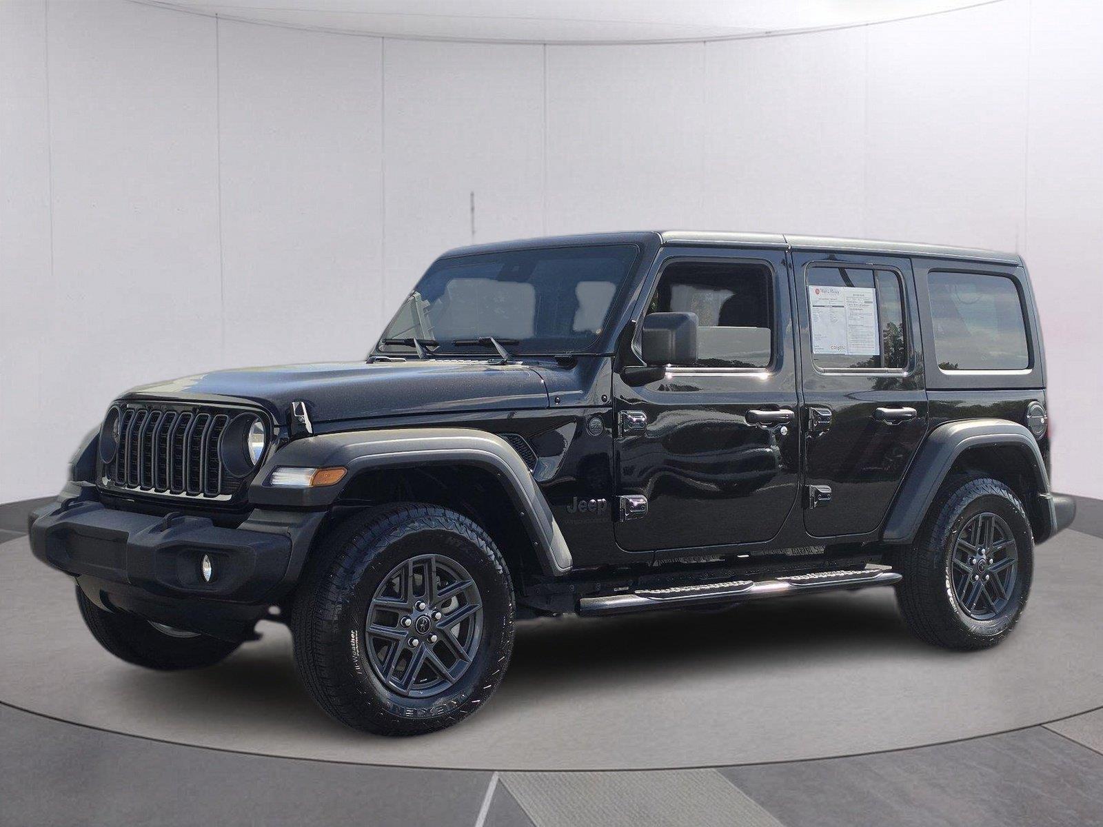Black Clearcoat 2024 Jeep Wrangler SUV / Crossover Four-Wheel Drive 8-Speed Automatic