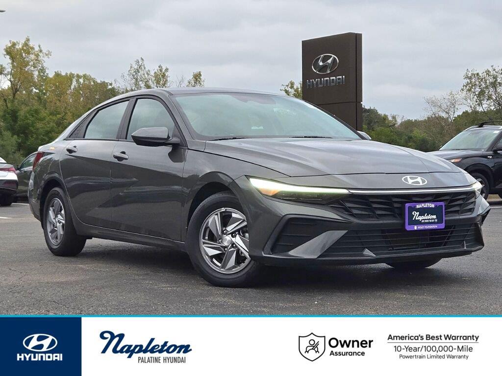 Amazon Gray 2024 Hyundai Elantra Sedan Front-Wheel Drive Continuously Variable Transmission