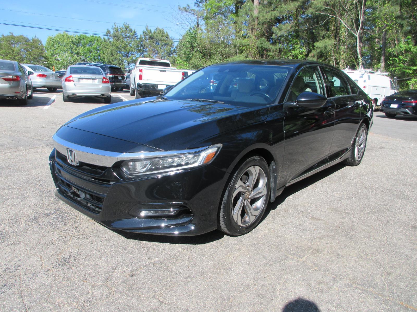 Crystal Black Pearl 2018 Honda Accord 1.5T EX-L FWD Sedan Front-Wheel Drive Continuously Variable Transmission