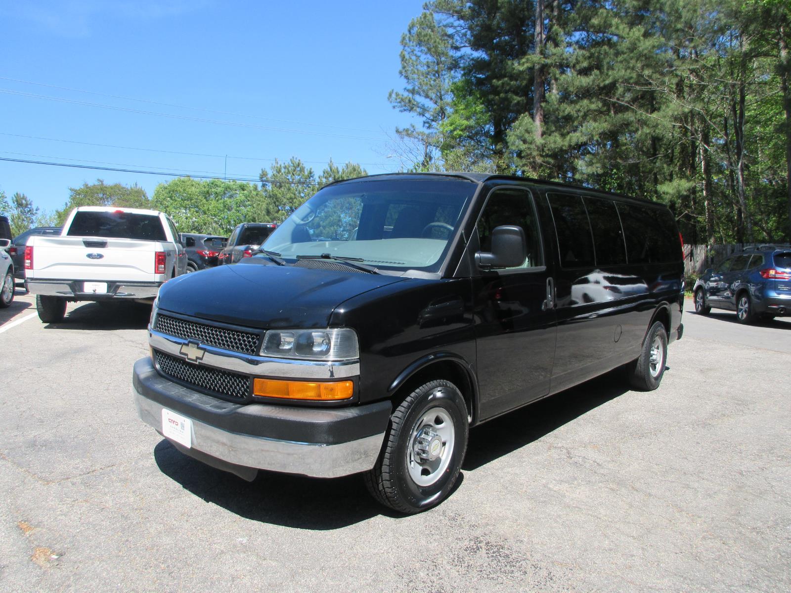 Black 2013 Chevrolet Express 3500 1LT Extended RWD Van Rear-Wheel Drive 6-Speed Automatic