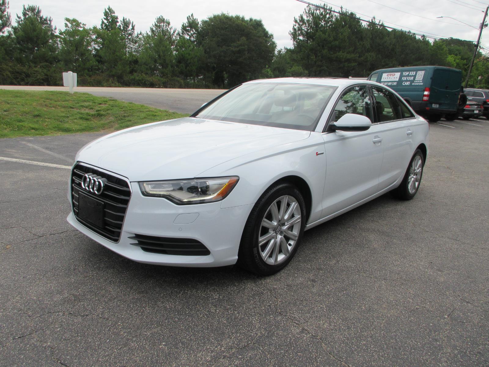 Glacier White Metallic 2014 Audi A6 Sedan All-Wheel Drive Automatic
