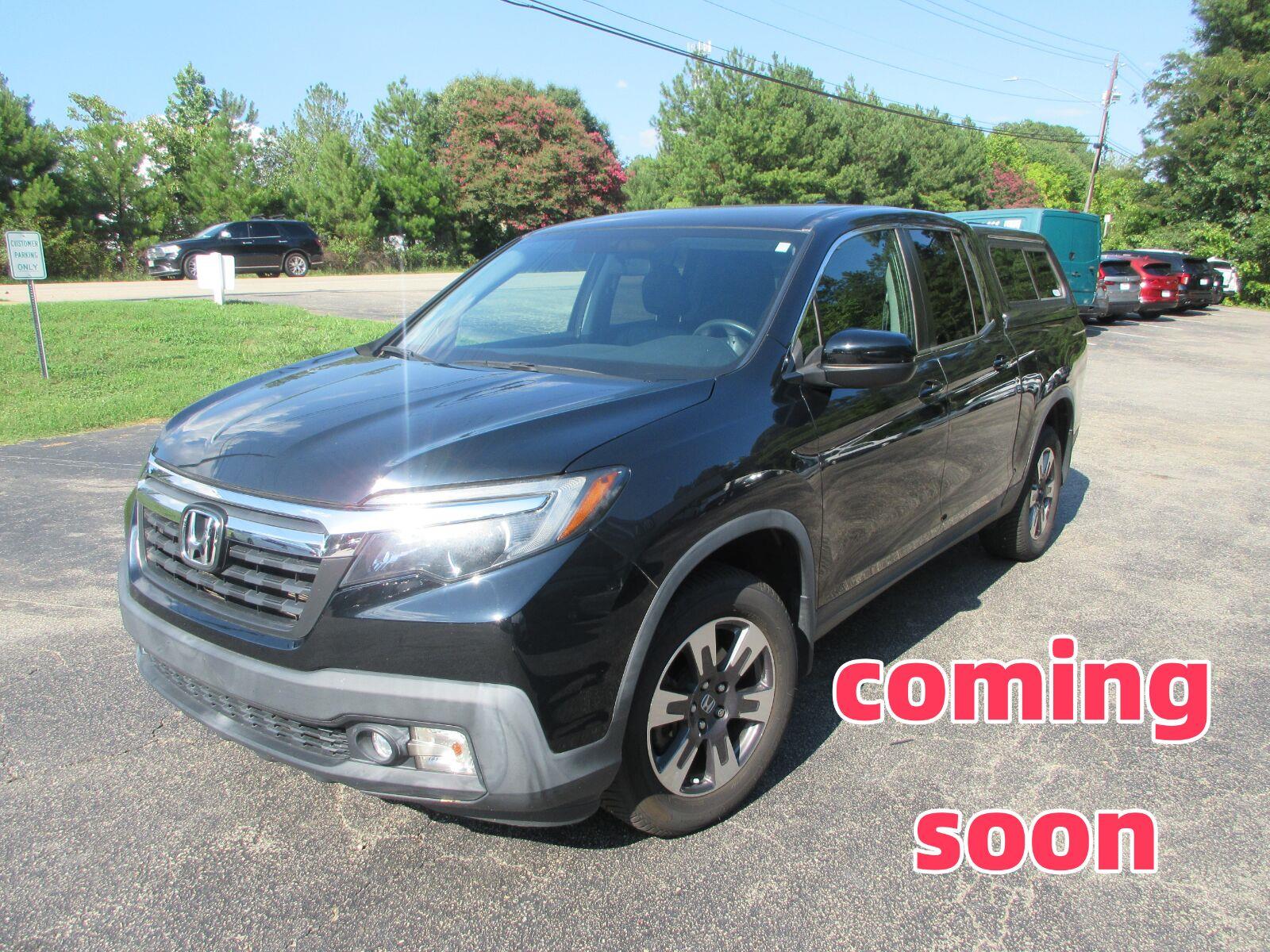 Crystal Black Pearl 2018 Honda Ridgeline Pickup Truck All-Wheel Drive Automatic