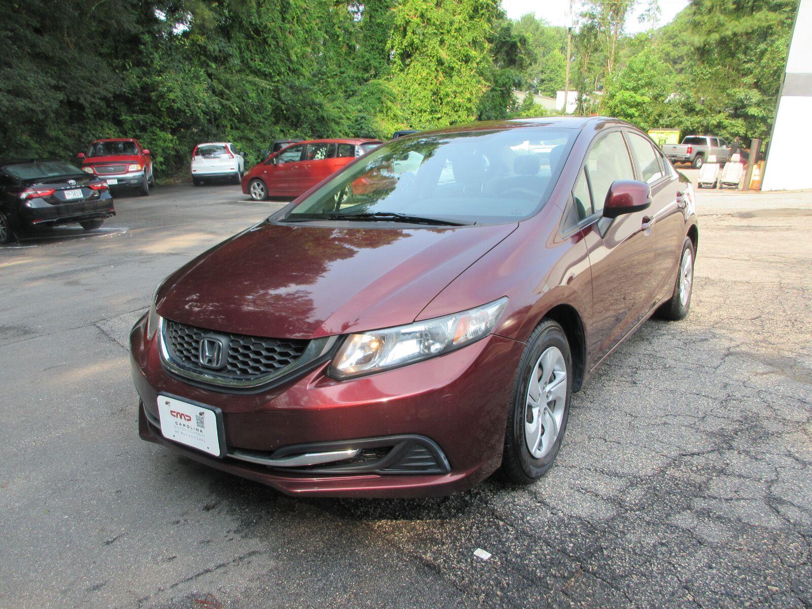 Red (Crimson Pearl) 2013 Honda Civic Sedan Front-Wheel Drive Automatic