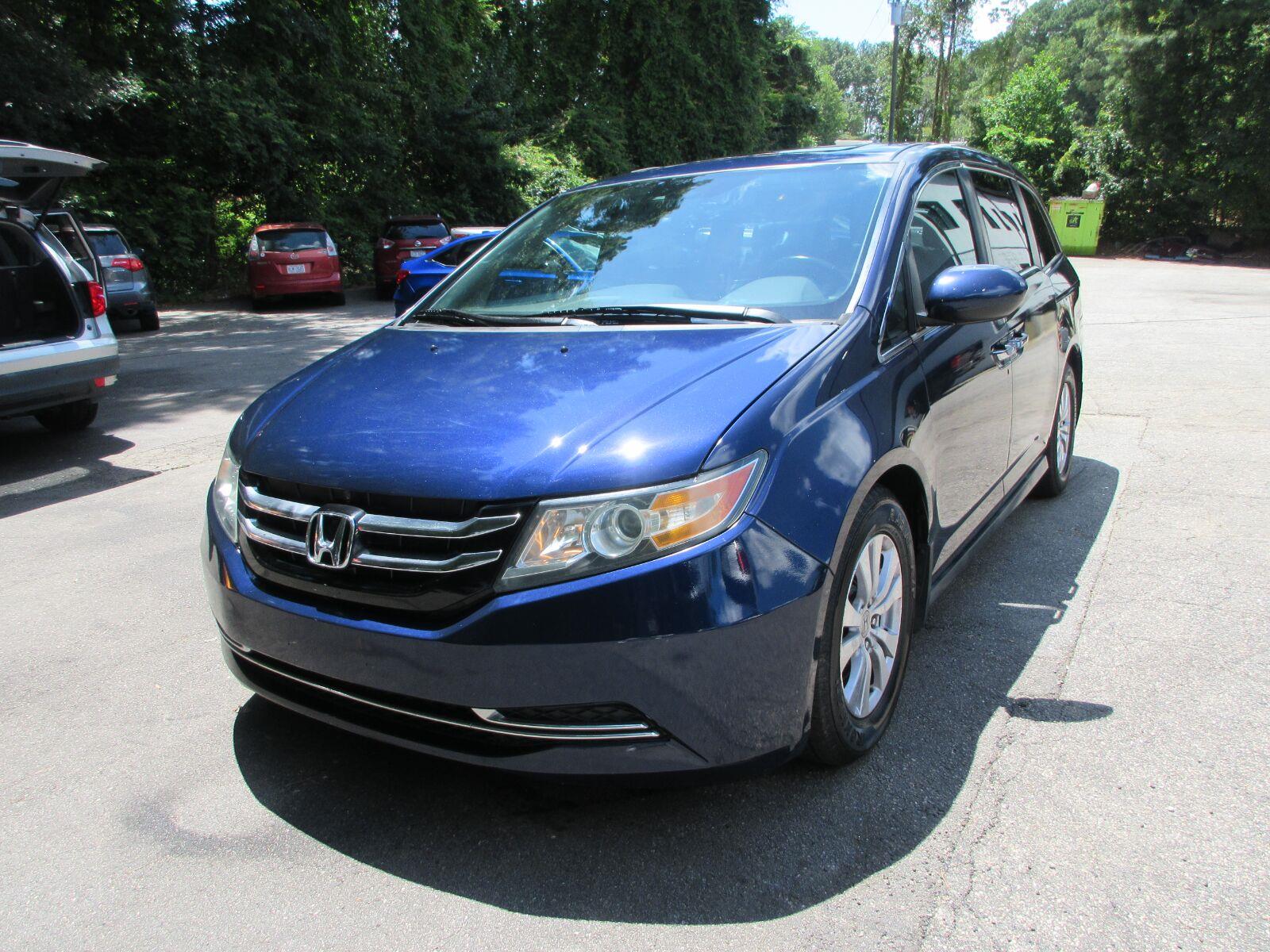 Black (Obsidian Blue Pearl) 2015 Honda Odyssey Minivan Front-Wheel Drive Automatic