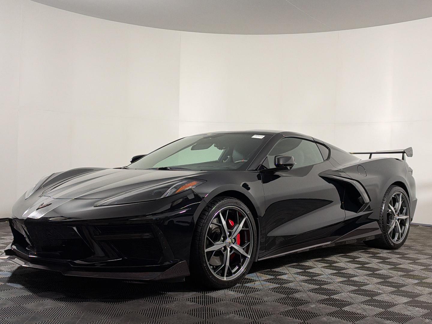Black 2020 Chevrolet Corvette Coupe Rear-Wheel Drive 8-Speed Dual Clutch