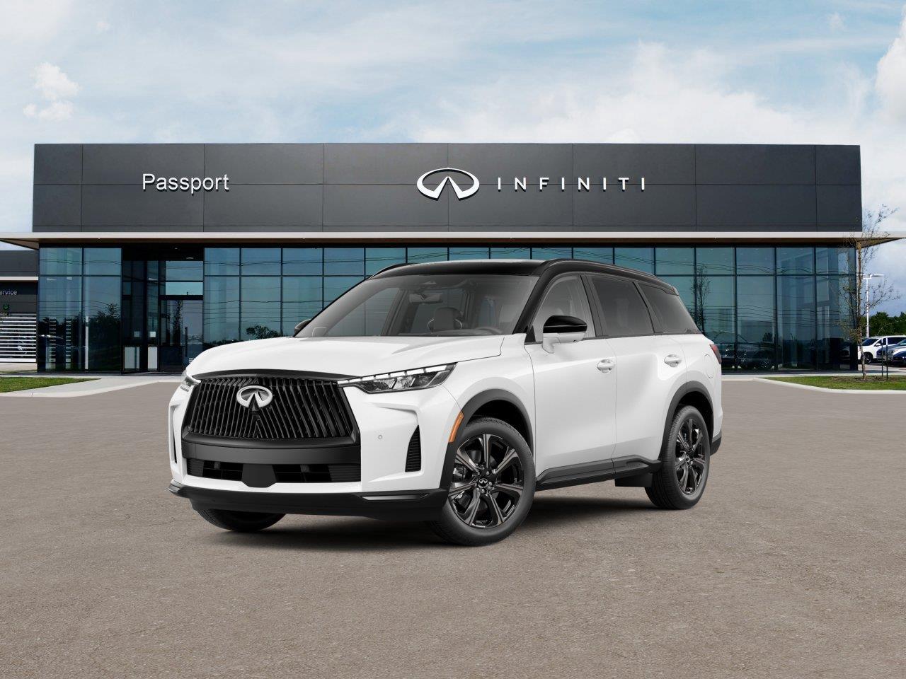 Radiant White/Black Obsidian 2027 INFINITI QX60 SUV / Crossover All-Wheel Drive Automatic