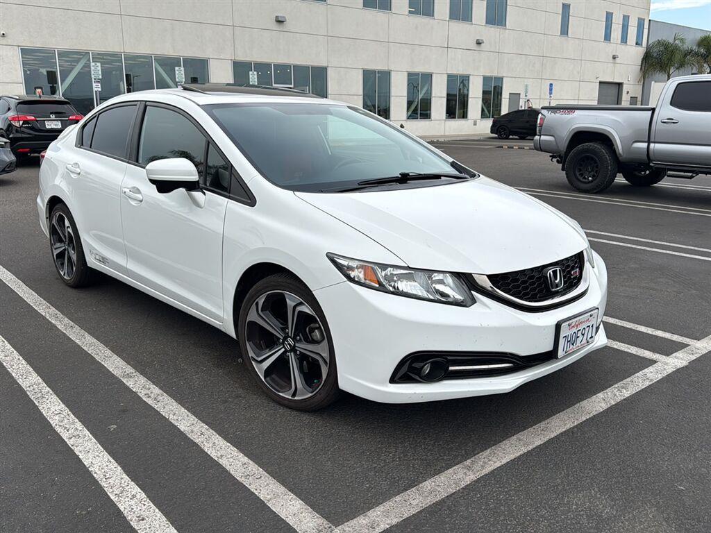 Taffeta White 2015 Honda Civic Sedan Front-Wheel Drive Manual