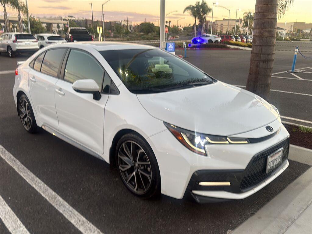 Super White 2022 Toyota Corolla Sedan Front-Wheel Drive Continuously Variable Transmission
