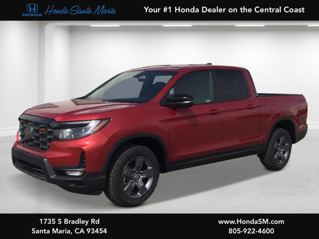 Radiant Red Metallic II 2026 Honda Ridgeline TrailSport AWD Pickup Truck All-Wheel Drive 9-Speed Automatic