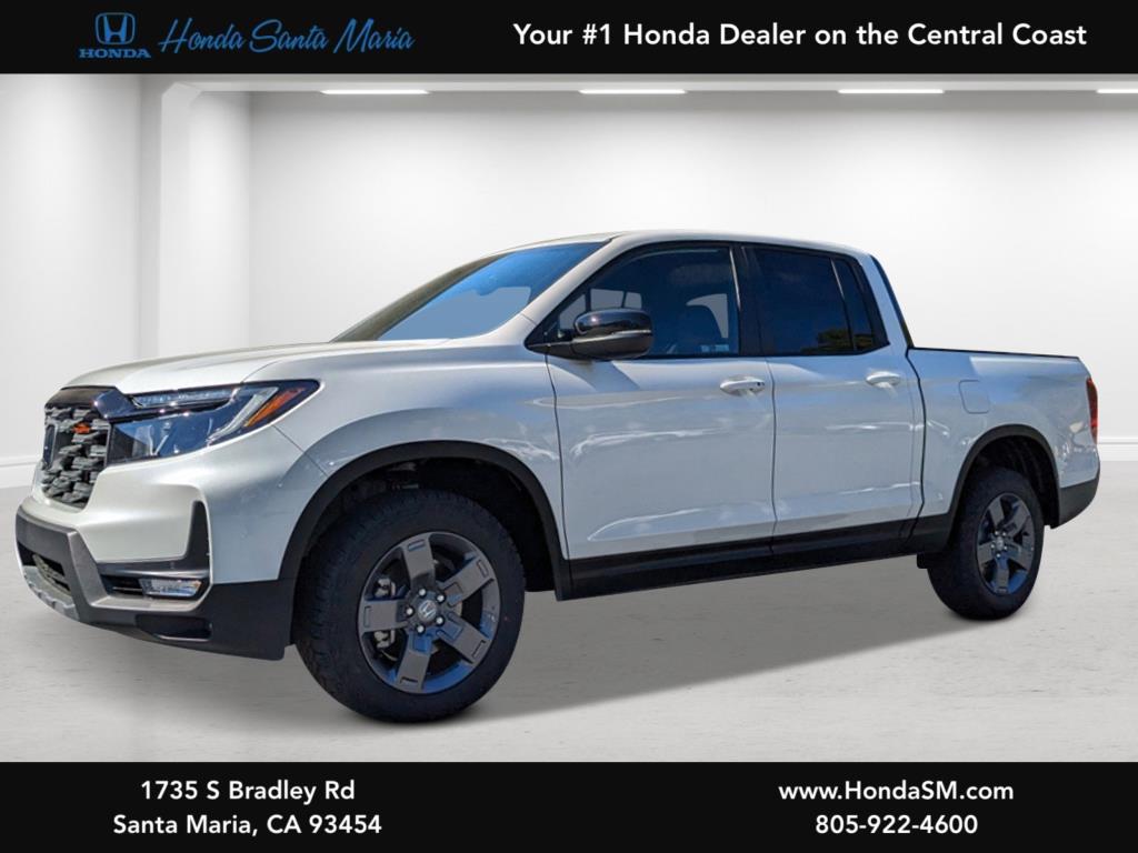 Platinum White Pearl 2026 Honda Ridgeline TrailSport AWD Pickup Truck All-Wheel Drive 9-Speed Automatic