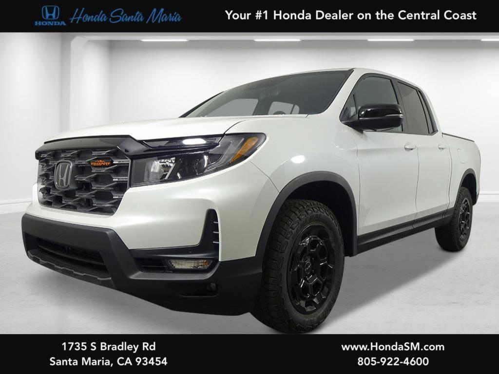 Platinum White Pearl 2026 Honda Ridgeline TrailSport S AWD Pickup Truck All-Wheel Drive Automatic