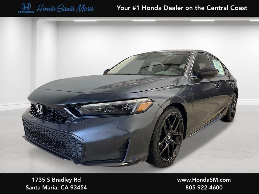 Meteorite Gray Metallic 2026 Honda Civic Hatchback Hatchback Front-Wheel Drive Continuously Variable Transmission