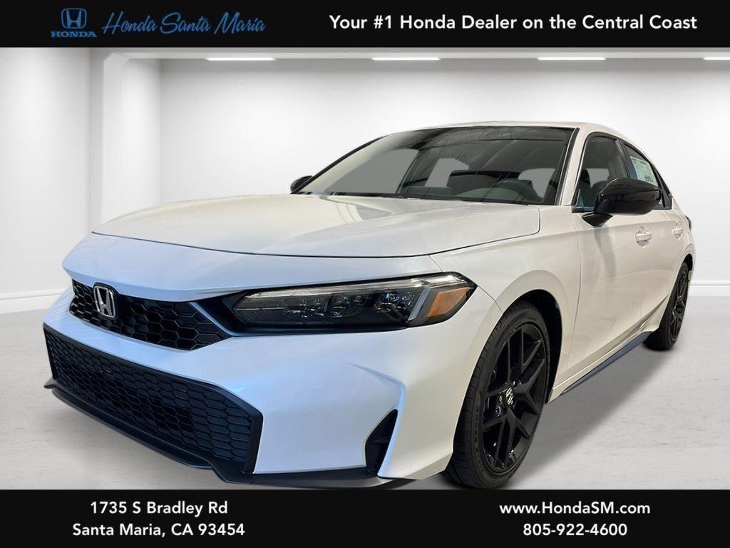 Platinum White Pearl 2026 Honda Civic Hatchback Hatchback Front-Wheel Drive Continuously Variable Transmission