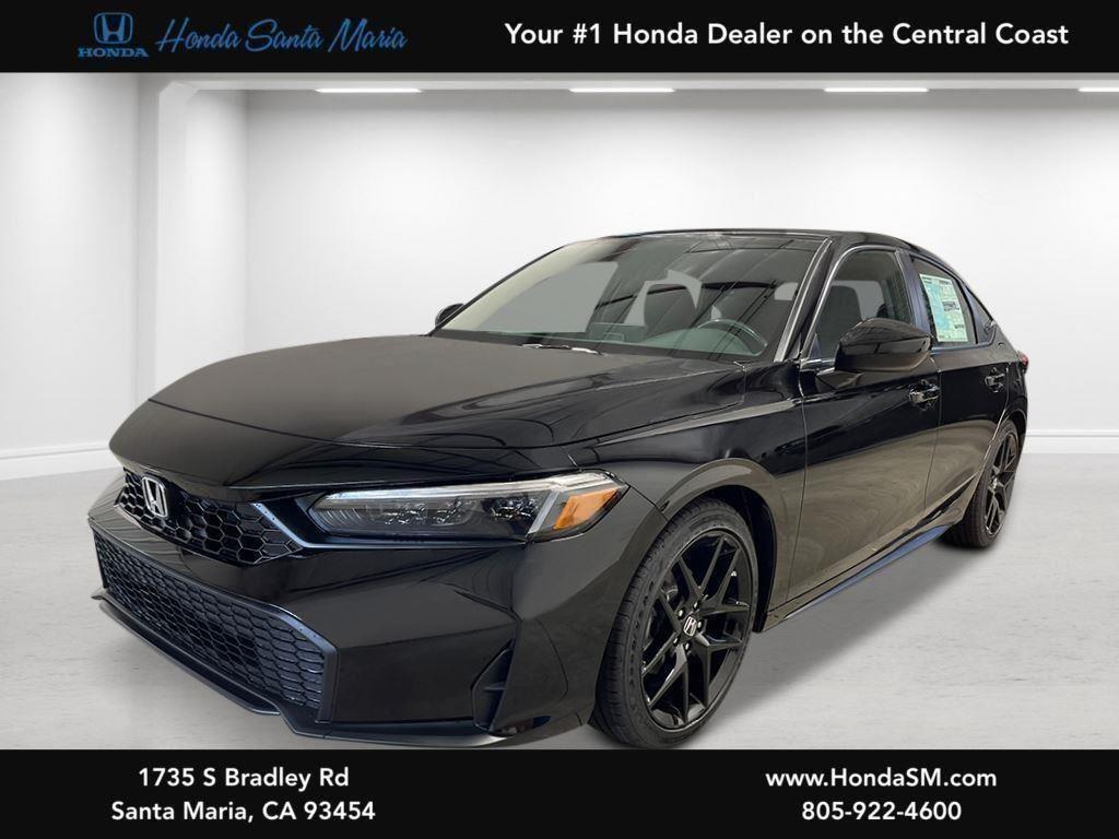 Crystal Black Pearl 2026 Honda Civic Hatchback Hatchback Front-Wheel Drive Continuously Variable Transmission