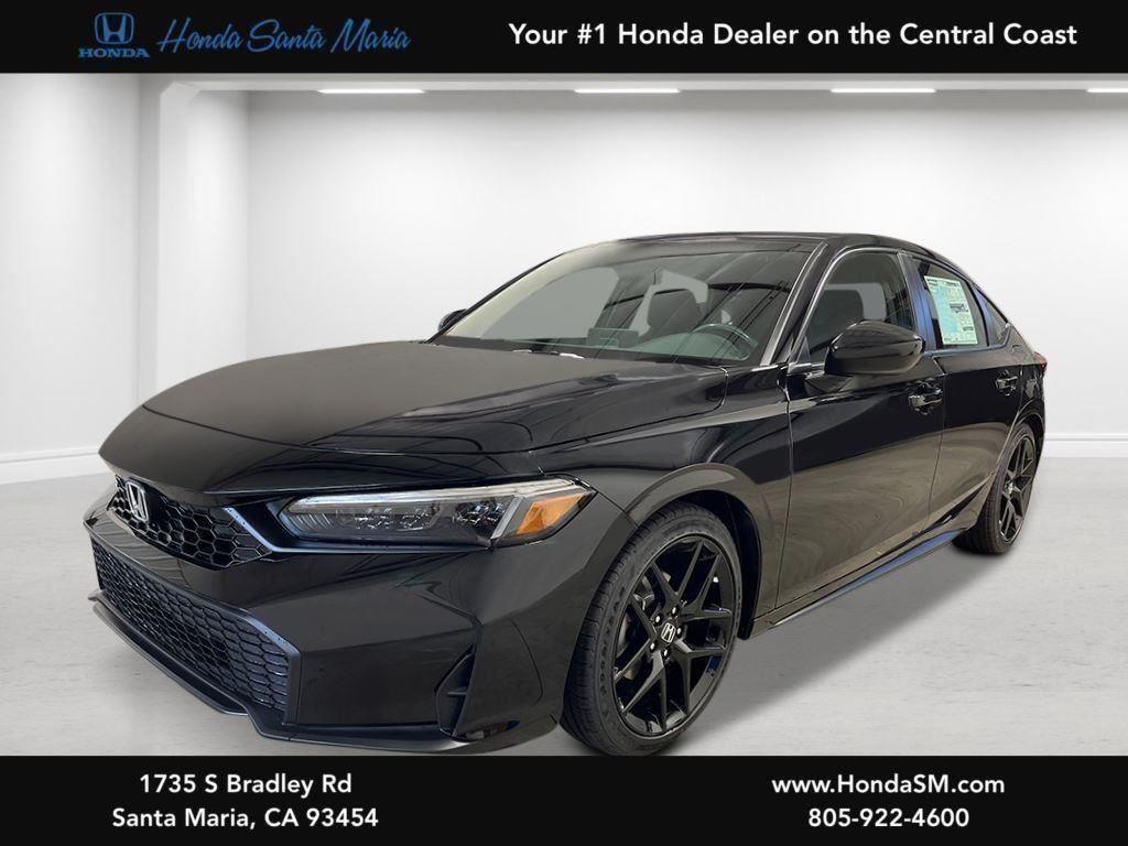 Crystal Black Pearl 2026 Honda Civic Hatchback Hatchback Front-Wheel Drive Continuously Variable Transmission