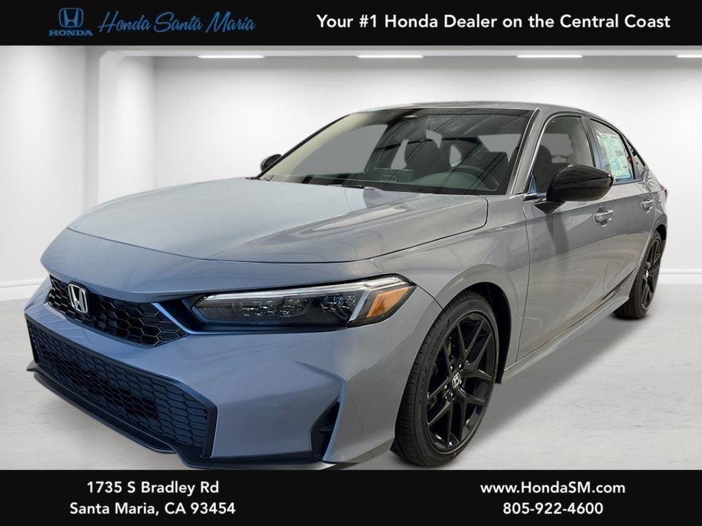 Urban Gray Pearl 2026 Honda Civic Sedan Front-Wheel Drive Continuously Variable Transmission