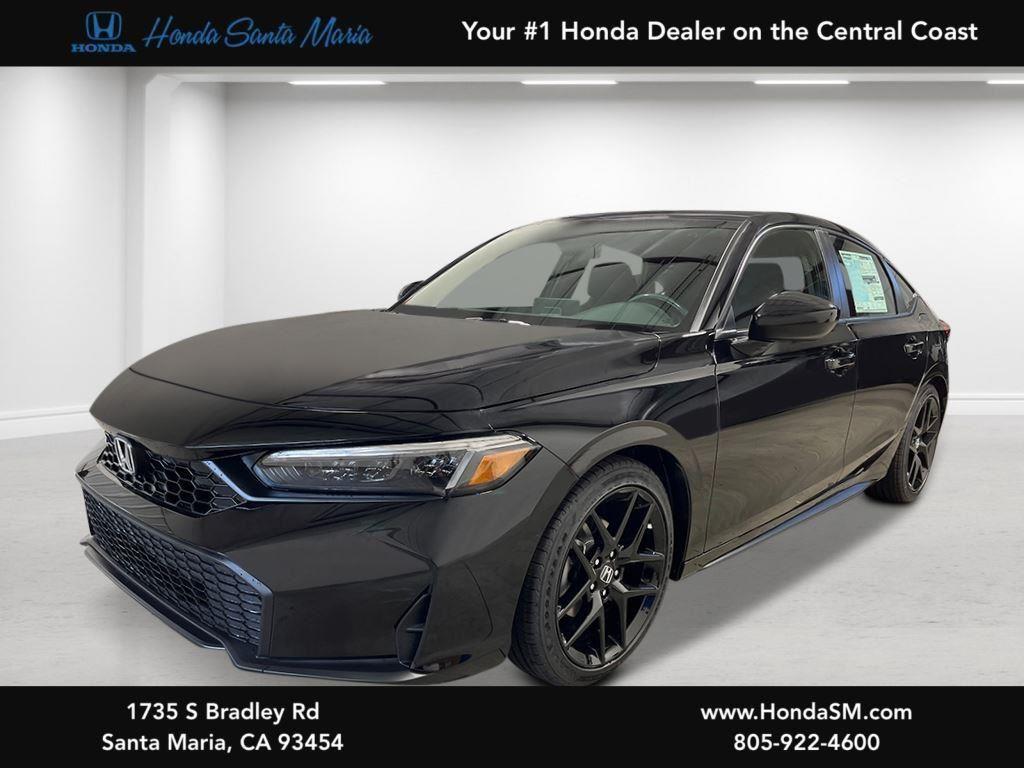 Crystal Black Pearl 2026 Honda Civic Hatchback Hatchback Front-Wheel Drive Continuously Variable Transmission