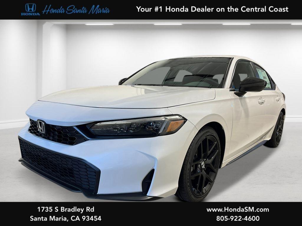 Platinum White Pearl 2026 Honda Civic Hatchback Hatchback Front-Wheel Drive Continuously Variable Transmission