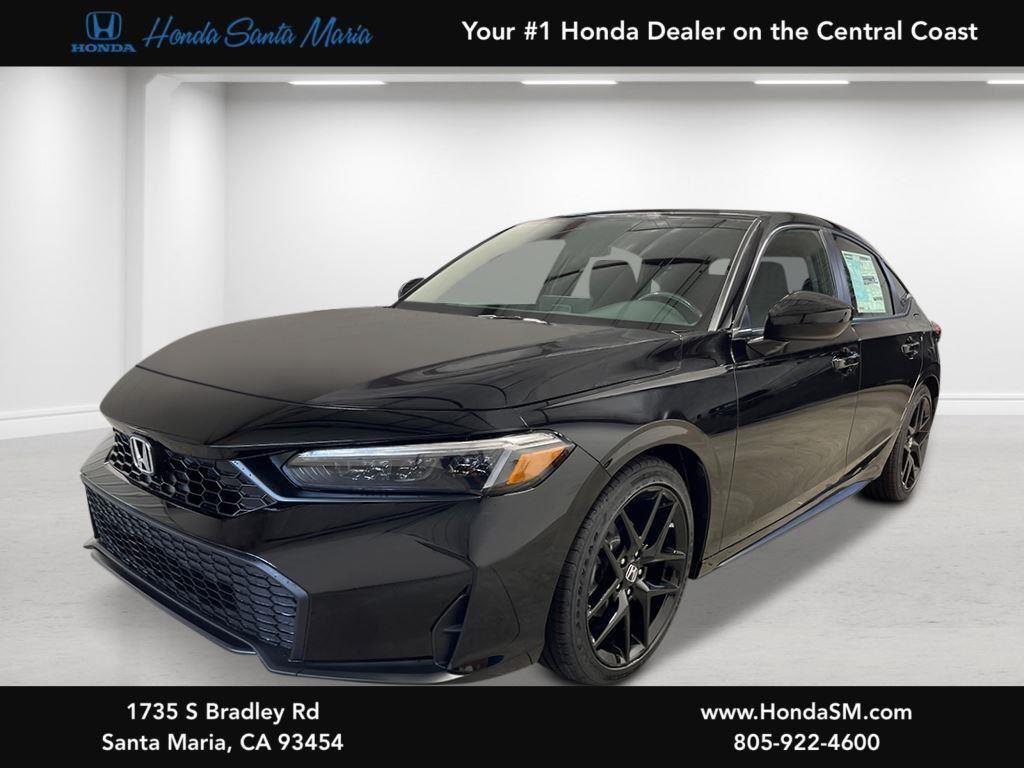 Crystal Black Pearl 2026 Honda Civic Hatchback Hatchback Front-Wheel Drive Continuously Variable Transmission