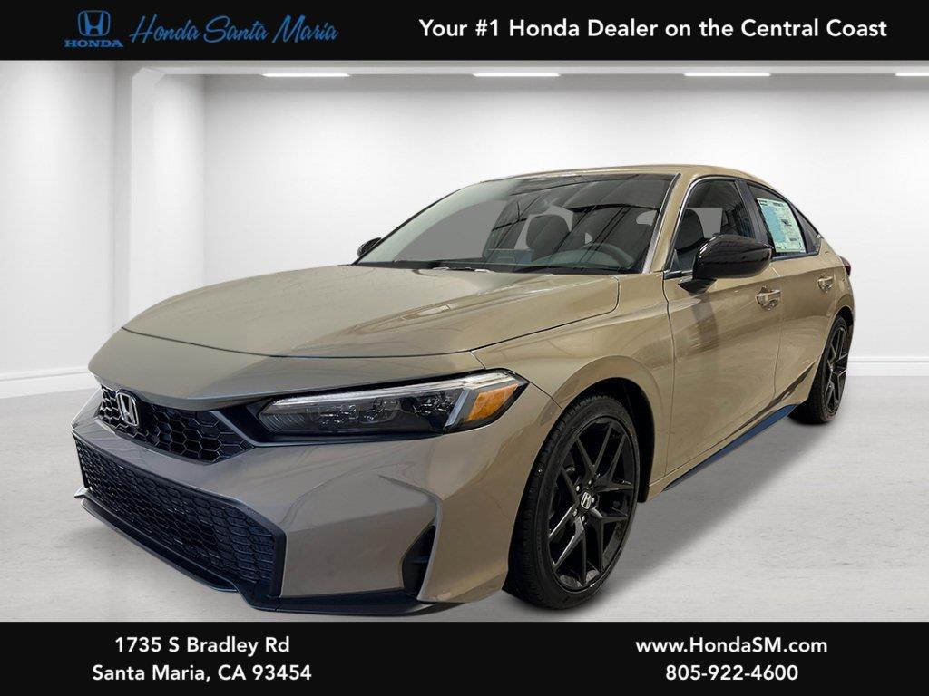 Sand Dune Pearl 2026 Honda Civic Hatchback Hatchback Front-Wheel Drive Continuously Variable Transmission