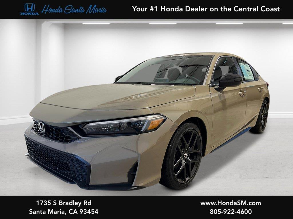 Sand Dune Pearl 2026 Honda Civic Hatchback Hatchback Front-Wheel Drive Continuously Variable Transmission