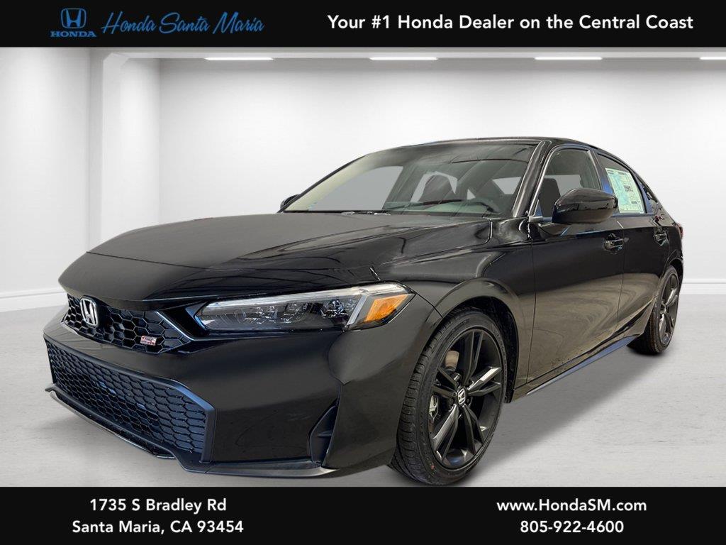 Crystal Black Pearl 2026 Honda Civic Sedan Front-Wheel Drive 6-Speed Manual