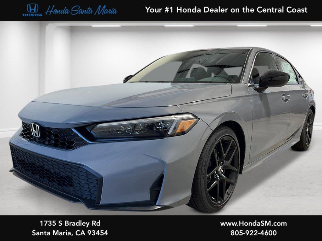 Urban Gray Pearl 2026 Honda Civic Sedan Front-Wheel Drive Continuously Variable Transmission