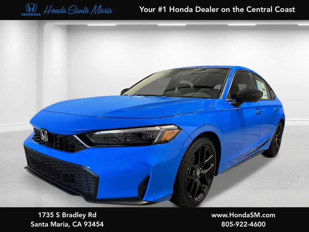 Boost Blue Pearl 2026 Honda Civic Hatchback Hatchback Front-Wheel Drive Continuously Variable Transmission