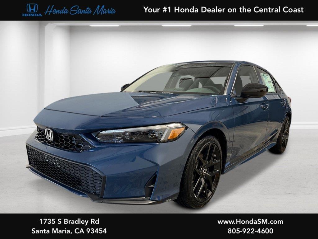 Blue Lagoon Pearl 2026 Honda Civic Hybrid Sedan Front-Wheel Drive 1-Speed Dual Clutch