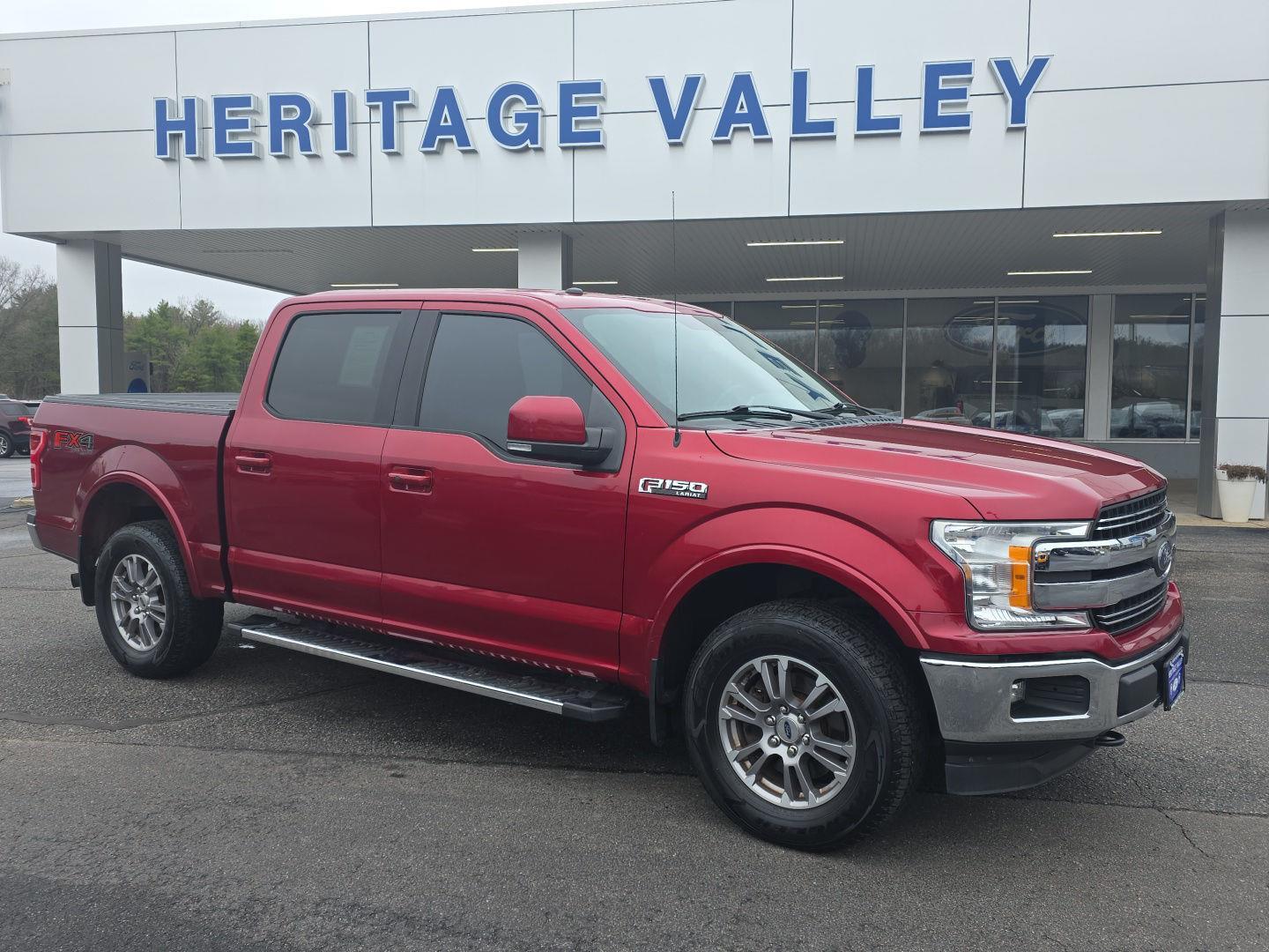 Ruby Red Metallic Tinted Clearcoat 2018 Ford F-150 Lariat SuperCrew 4WD Pickup Truck Four-Wheel Drive Automatic