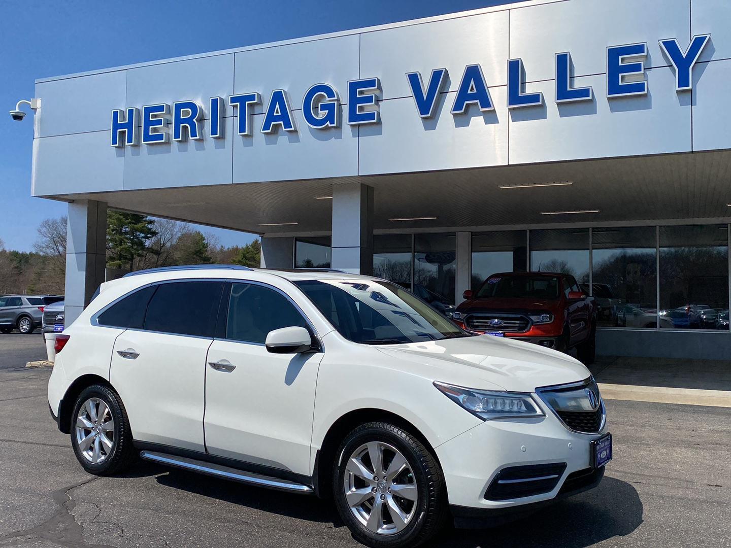 White Diamond Pearl 2016 Acura MDX SH-AWD with Advance and Entertainment Package SUV / Crossover All-Wheel Drive Automatic
