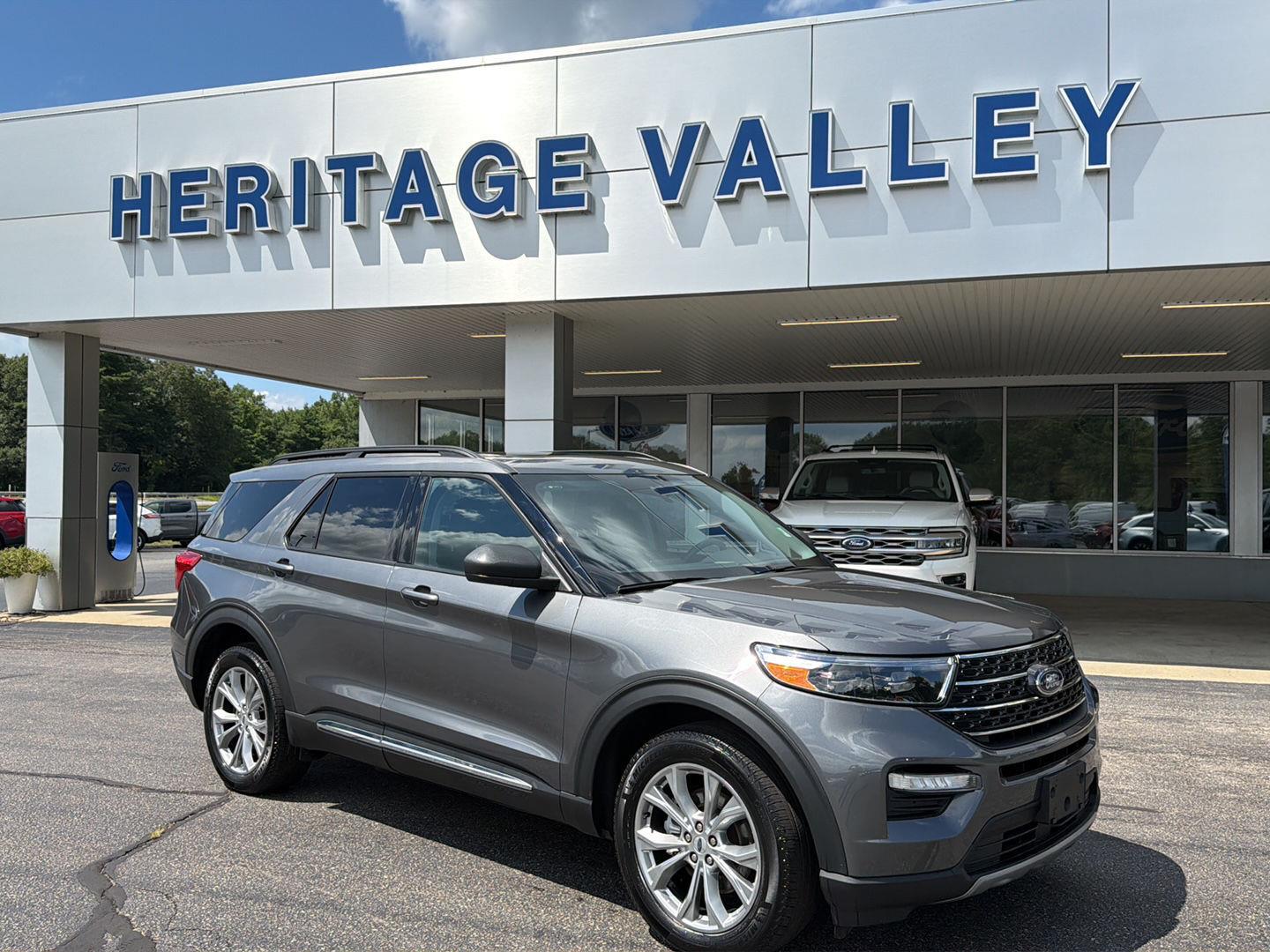 Carbonized Gray 2023 Ford Explorer SUV / Crossover All-Wheel Drive Automatic