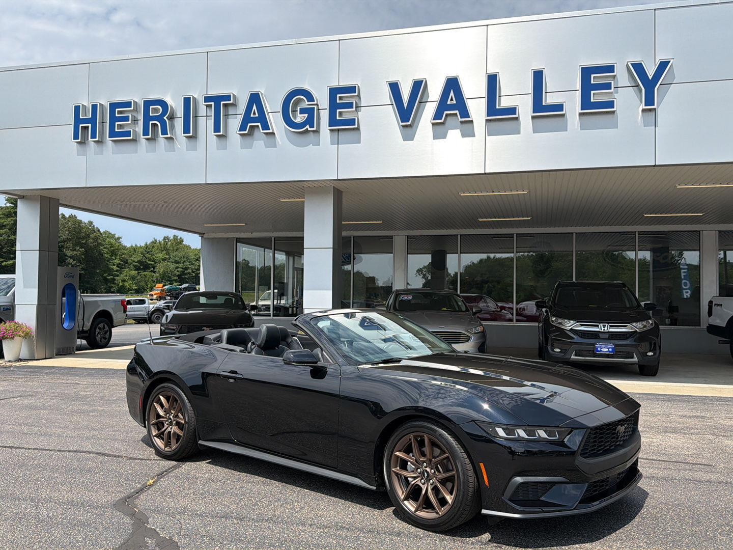 Shadow Black 2025 Ford Mustang Convertible Rear-Wheel Drive Automatic