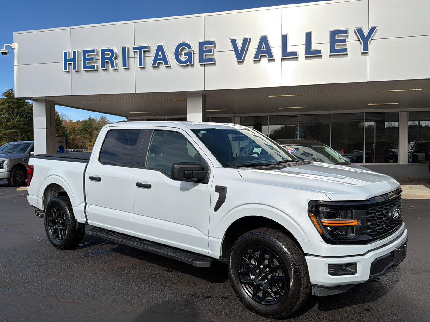 Space White 2025 Ford F-150 Pickup Truck Four-Wheel Drive Automatic