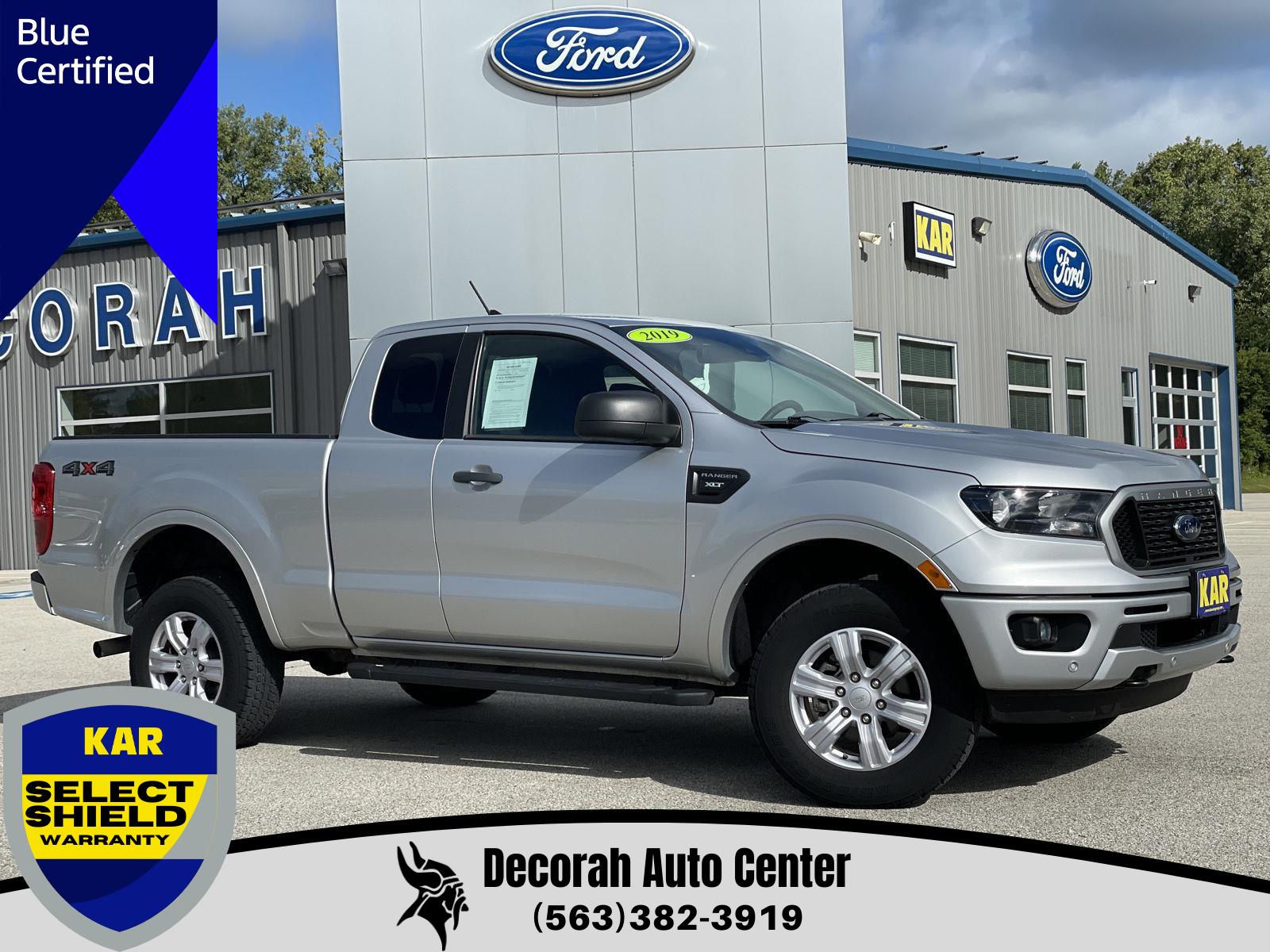 Ingot Silver Metallic 2019 Ford Ranger XLT SuperCab 4WD Pickup Truck Four-Wheel Drive Automatic