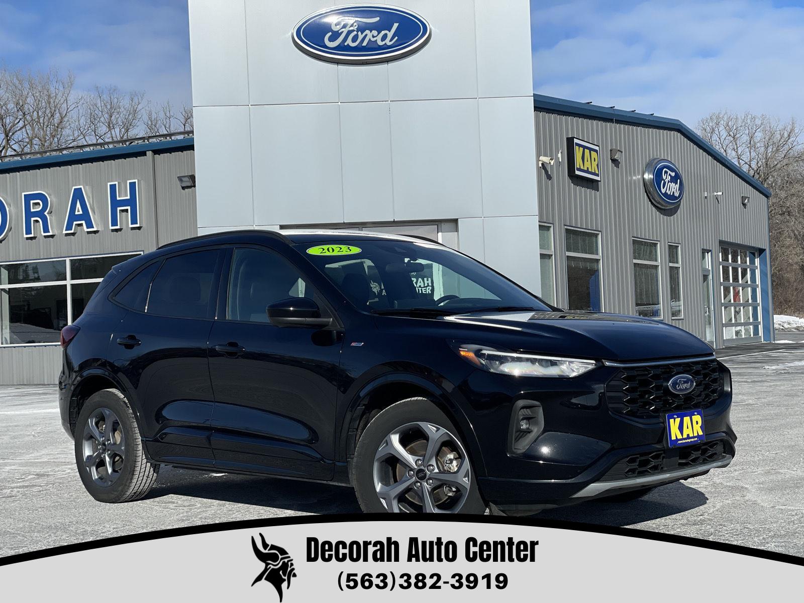 Agate Black Metallic 2023 Ford Escape ST-Line Select AWD SUV / Crossover All-Wheel Drive Continuously Variable Transmission