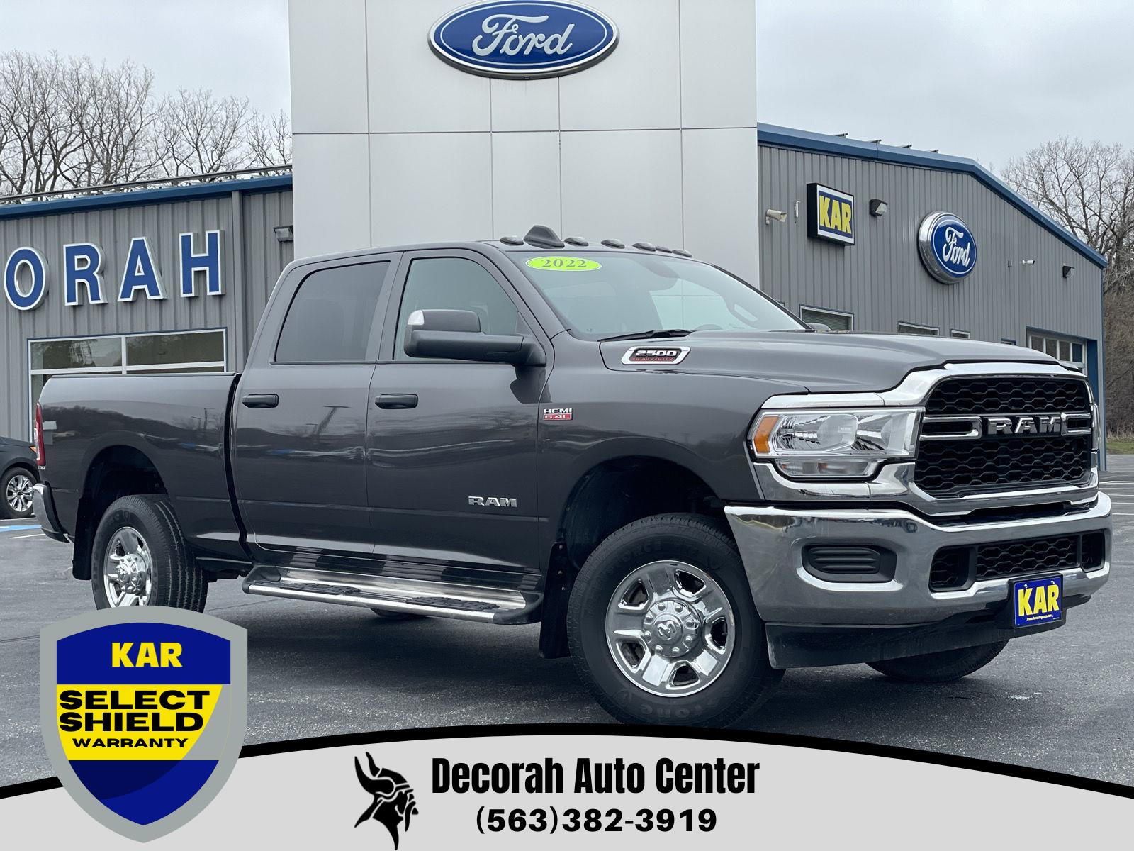 Gray (Granite Crystal Metallic Clearcoat) 2022 RAM 2500 Tradesman Crew Cab 4WD Pickup Truck Four-Wheel Drive 8-Speed Automatic
