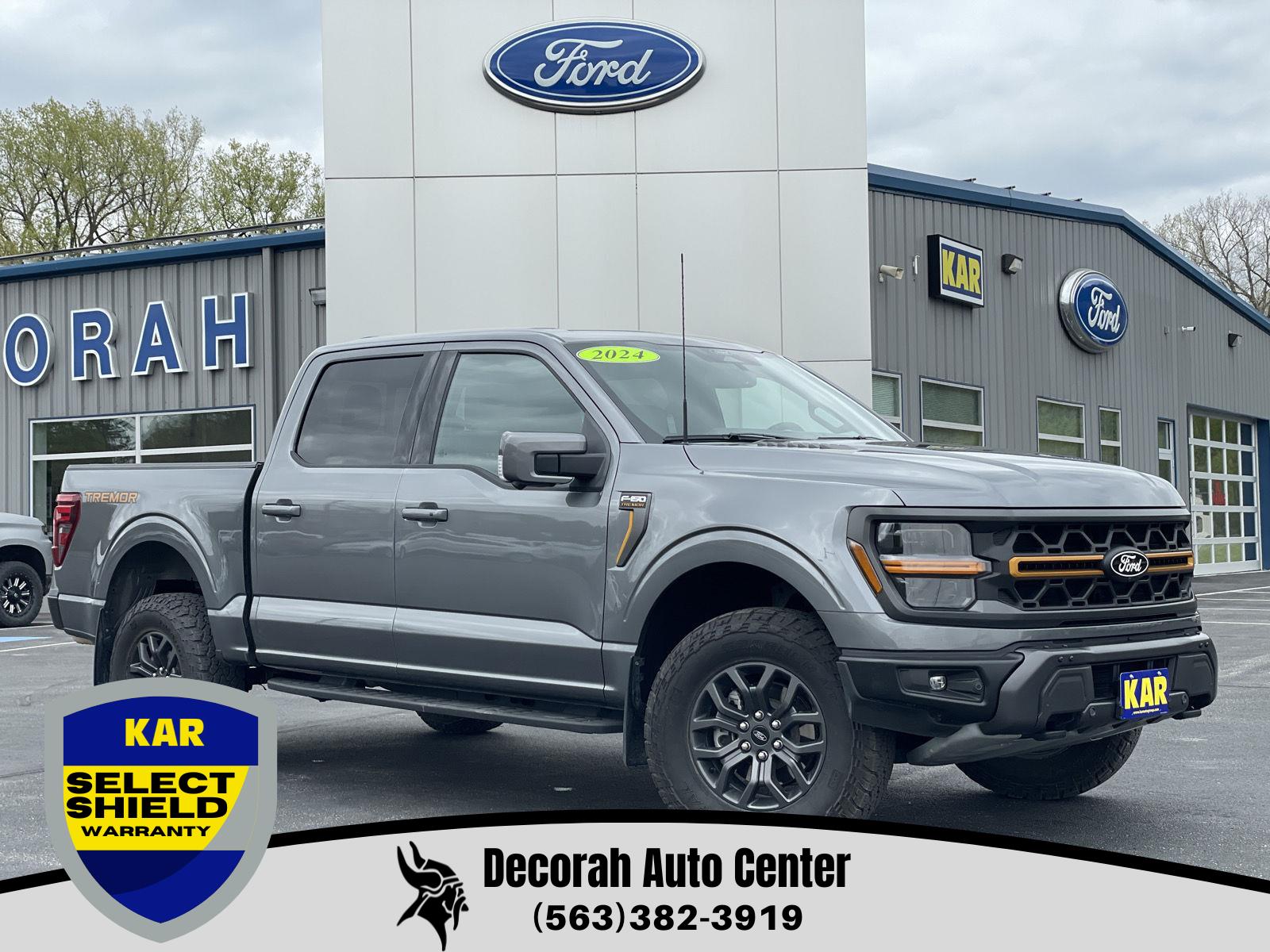 Carbonized Gray Metallic 2024 Ford F-150 Tremor SuperCrew 4WD Pickup Truck Four-Wheel Drive Automatic