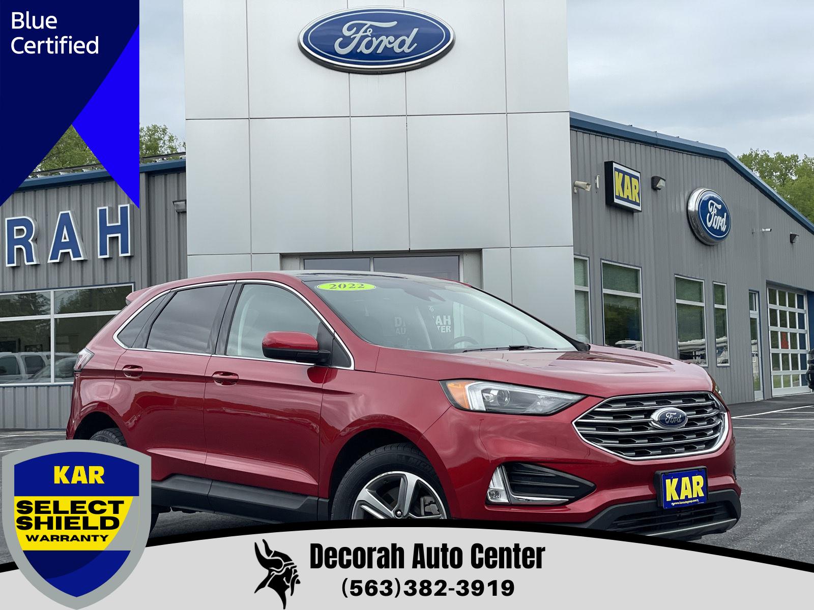Rapid Red Metallic Tinted Clearcoat 2022 Ford Edge SUV / Crossover All-Wheel Drive 8-Speed Automatic
