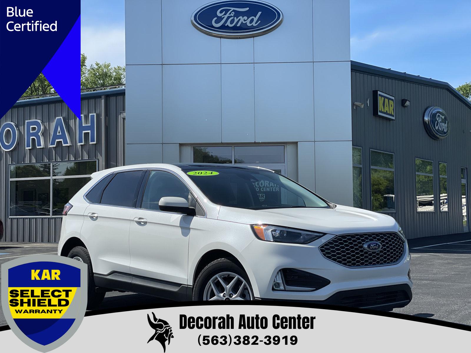 Star White Metallic Tri-Coat 2024 Ford Edge SUV / Crossover All-Wheel Drive 8-Speed Automatic